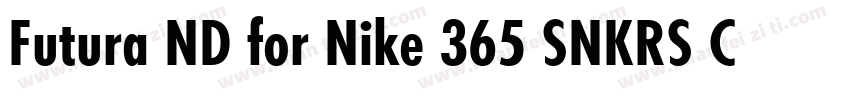 Futura ND for Nike 365 SNKRS Cn XBd字体转换